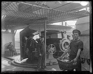 Sailors on a ship
