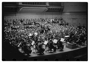 Recording "La Mer" for Victor R.C.A., Dr. K & Boston Symphony Orchestra, also recording mch.