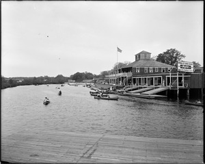 Spring Street canoe house, Charles River, West Roxbury