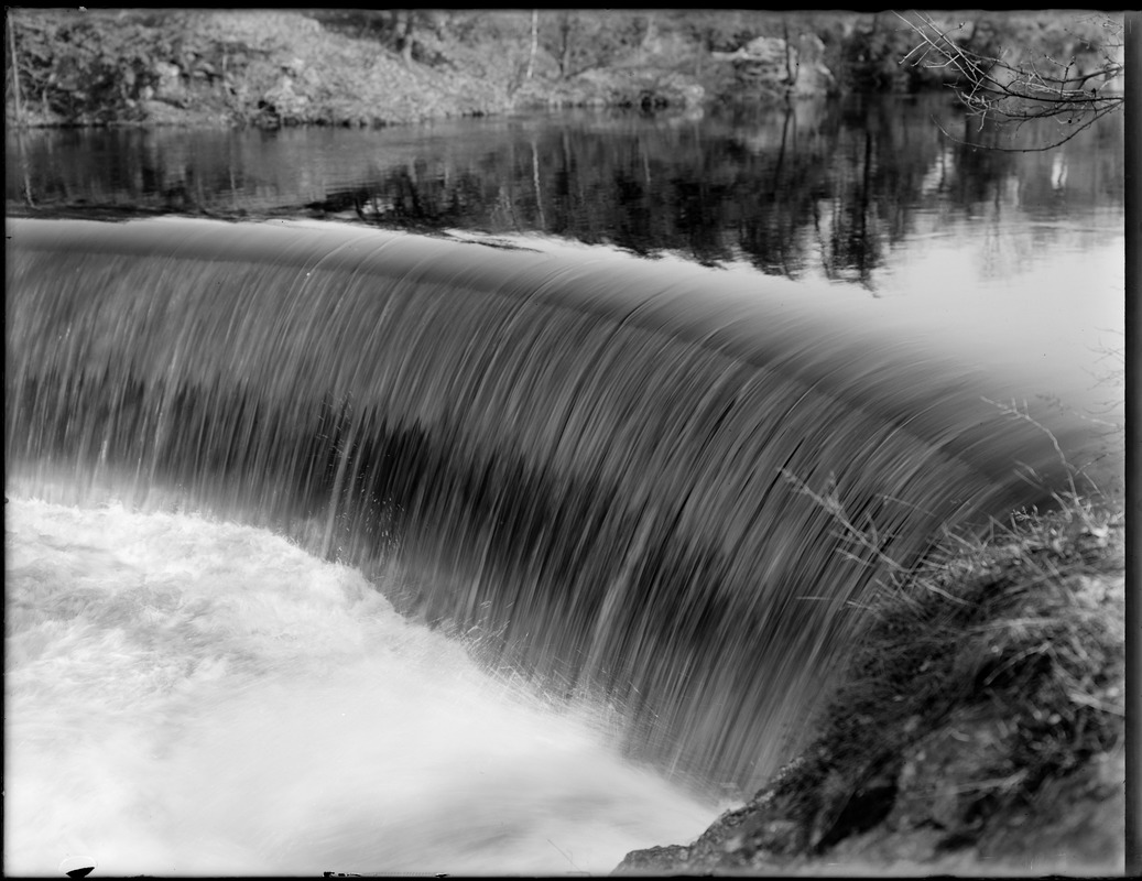 Waterfall near street, Newton Upper Falls