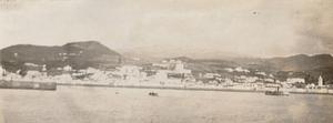 View of Azore Islands from the deck of the S.S. Noccalula, March 12, 1920