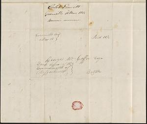 Caleb Leavitt to George Coffin, 11 March 1844