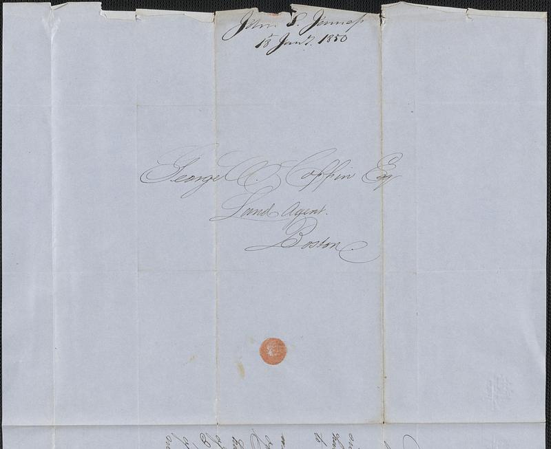 John S. Jenness to George Coffin, 18 January 1850 - Digital Commonwealth