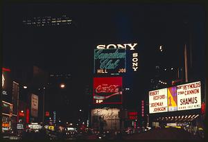 Times Square, night, Manhattan, New York