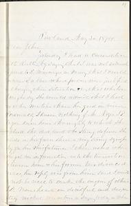 Letter from Zadoc Long to John D. Long, May 30, 1874