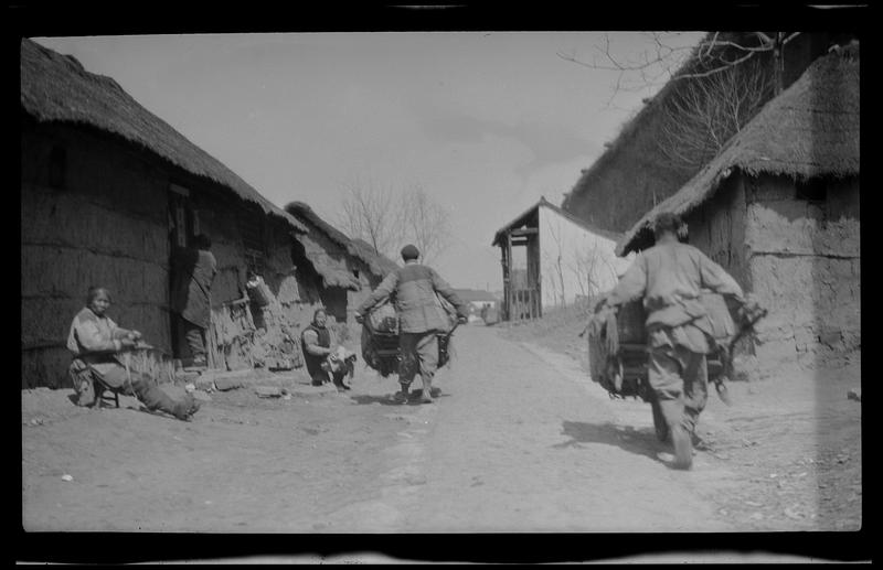 In village on railroad a few miles from Nanking