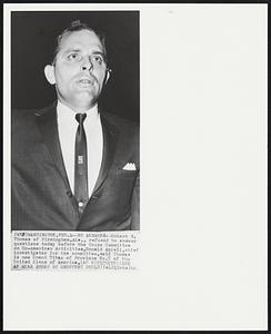 No Answers--Robert S. Thomas of Birmingham, Ala., refused to answer questions today before the House Committee on Un-American Activities. Donald Appell, chief investigator for the committee, said Thomas is now Grand Titan of Province No. 5 of the United Klans of America.