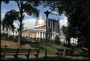 Massachusetts State House from Boston Common