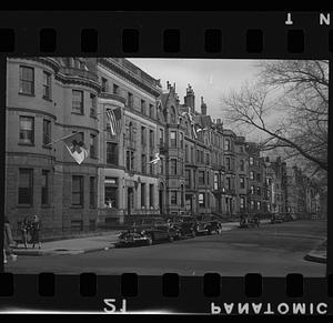 Commonwealth Avenue, Boston, Massachusetts, between Fairfield Street and Gloucester Street