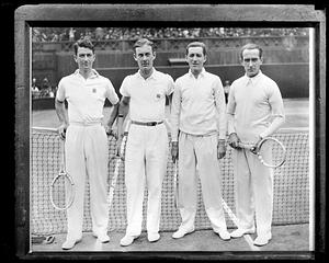 John van Ryn, George Lott, Jacques Brugnon and Henri Cochet