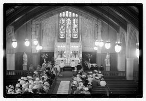 Wedding, daughter of Mrs. Richard Howard taken at Presentation Church Oak Sq. Brighton