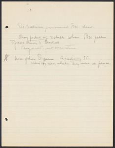 Sacco-Vanzetti Case Records, 1920-1928. Prosecution Papers. Notes (handwritten), n.d. Box 27, Folder 22, Harvard Law School Library, Historical & Special Collections