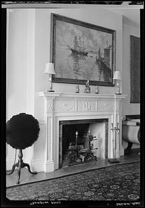 Mrs. Thompson's House, Chestnut Street, McIntire fireplace