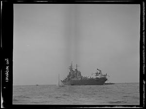 Marblehead, "The Missouri" anchored for Race Week