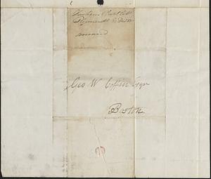 Zacheus Bartlett to George Coffin, 31 December 1833