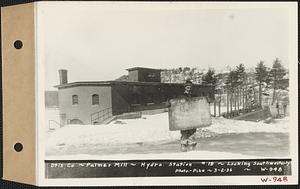 Otis Co., Palmer Mills, hydroelectric station #19, looking southwest, Palmer, Mass., Mar. 2, 1936