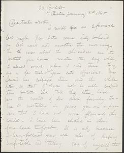 Letter from John D. Long to Zadoc Long and Julia D. Long, January 31, 1865