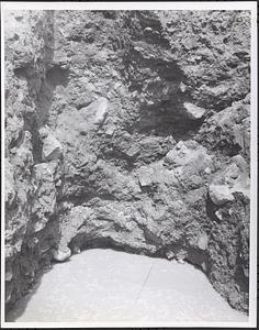 Bottom view of trench