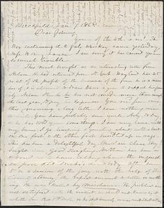 Letter from Zadoc Long to John D. Long, January 7, 1868