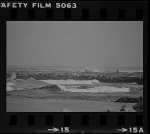 Coast Guard 44 footer in surf