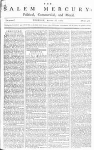 The Salem Mercury: Political, Commercial, and Moral