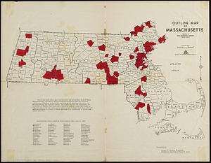 Outline map of Massachusetts