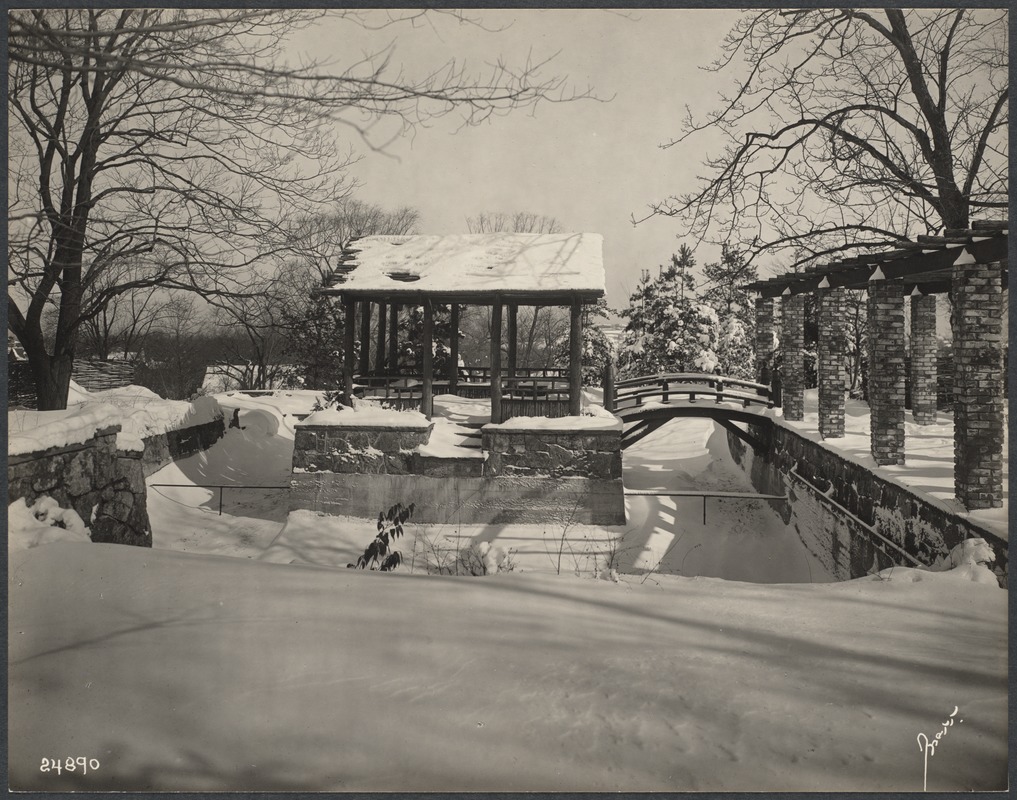 John L. Gardner estate, swimming pool, Warren St.