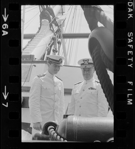 Later, Adm. Wagner took his son on a tour of the famed historic ship