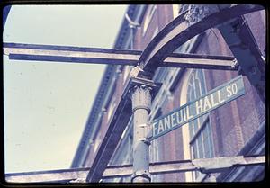 Faneuil Hall (canopy) walkway demolition Faneuil Hall Square Boston