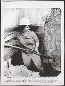 Ditch diggin' woman