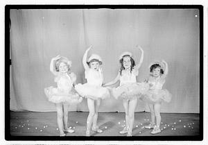 Girl ballet dancers in costume