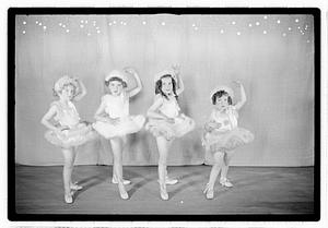 Girl ballet dancers in costume
