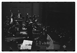 Orchestra performance, Boston Symphony Hall