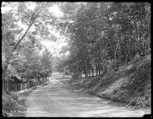 Wachusett Aqueduct, David F. Wood's house, road and grove, west of house, looking south, Northborough, Mass., May 27, 1896