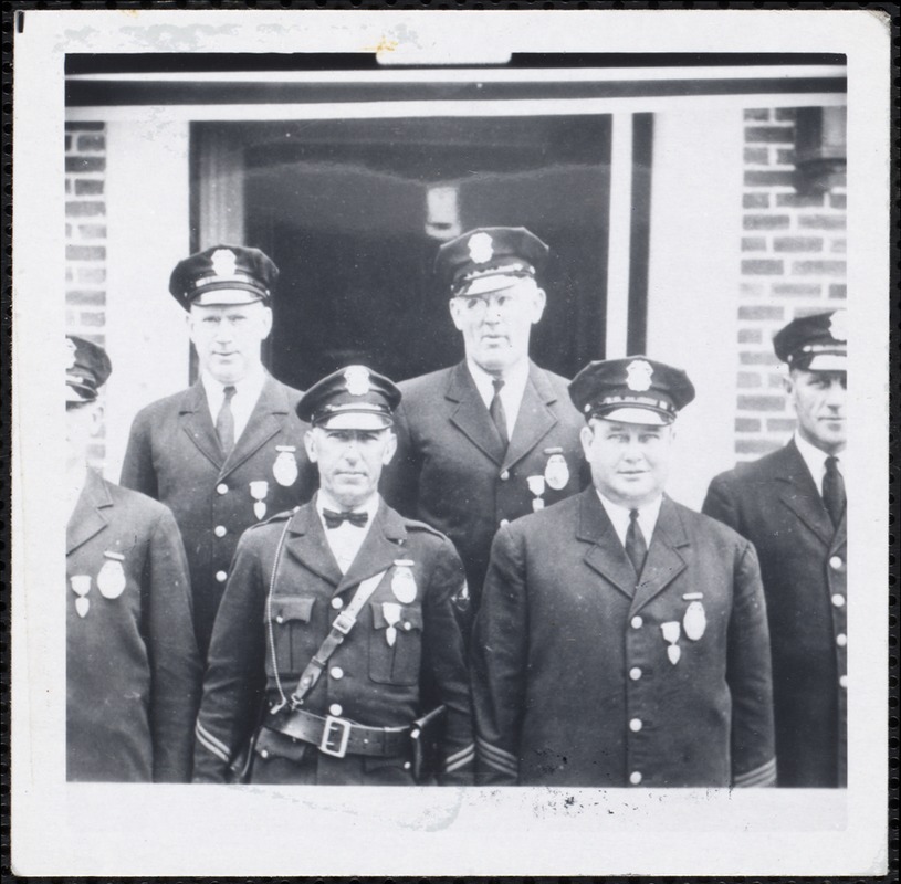 Francis Maquire, R[?] Ells, George Conners, Gerard Kelso, Charles Boyle, Ralph Smith, Capt. DiAngelo