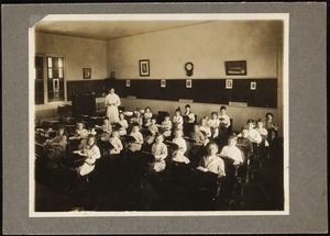 Lenox Public Schools: Miss Mary Gorman with students in classroom