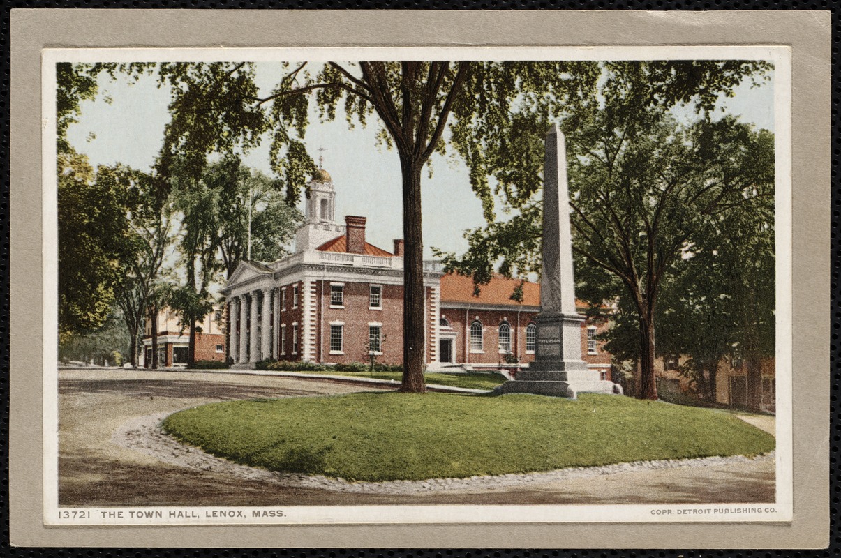 Lenox Town Hall Digital Commonwealth