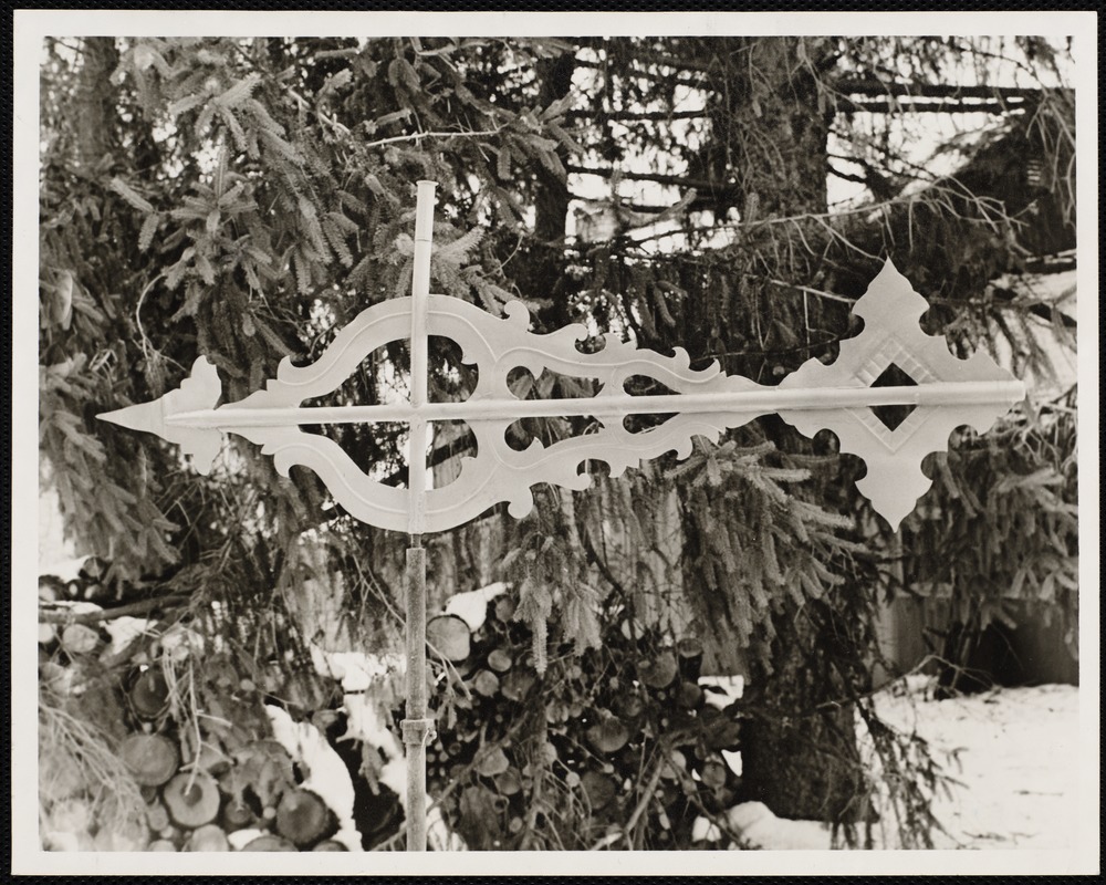 Lenox weather vane (possibly from 1st courthouse?) Digital Commonwealth