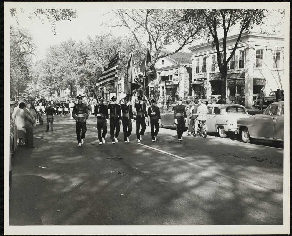 Old Fashioned Days, 1952: "The Grenadiers" Band marching in the parade