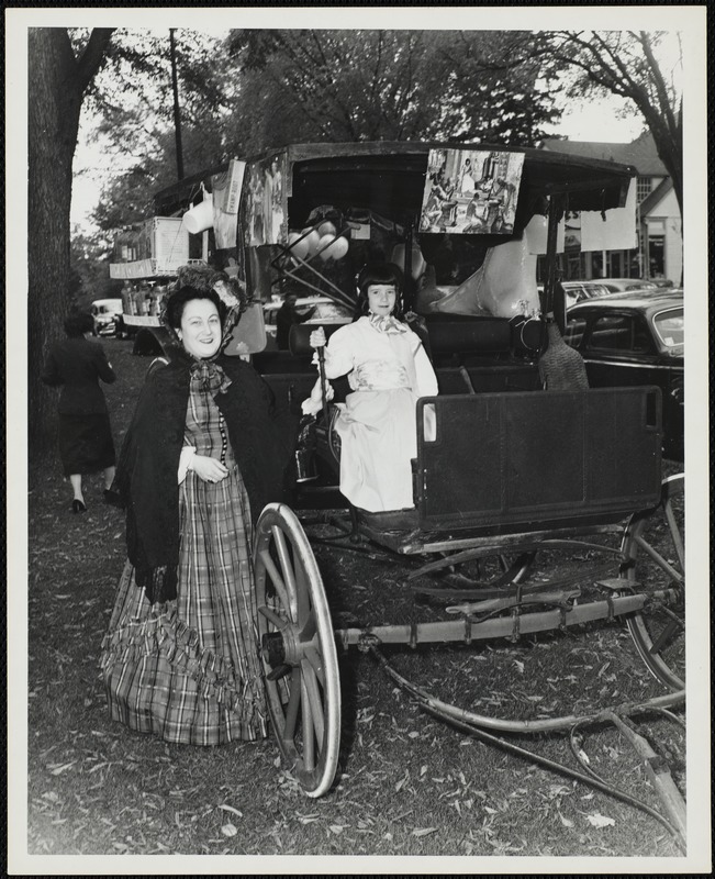 Old Fashioned Days, 1952: Mrs. Peter Prendergast & Patty Burke in the parade