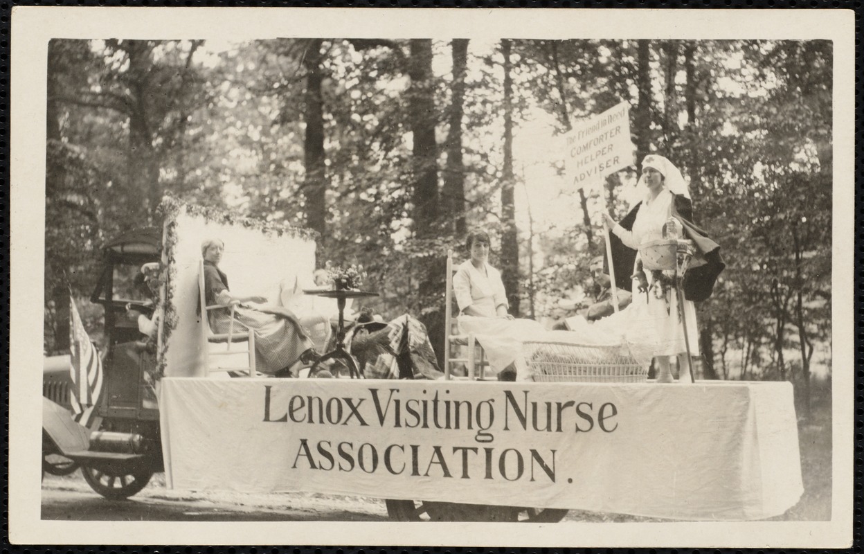1921 4th of July Parade: Lenox Visiting Nurse Association float