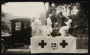 1922 4th of July Parade: Red Cross float
