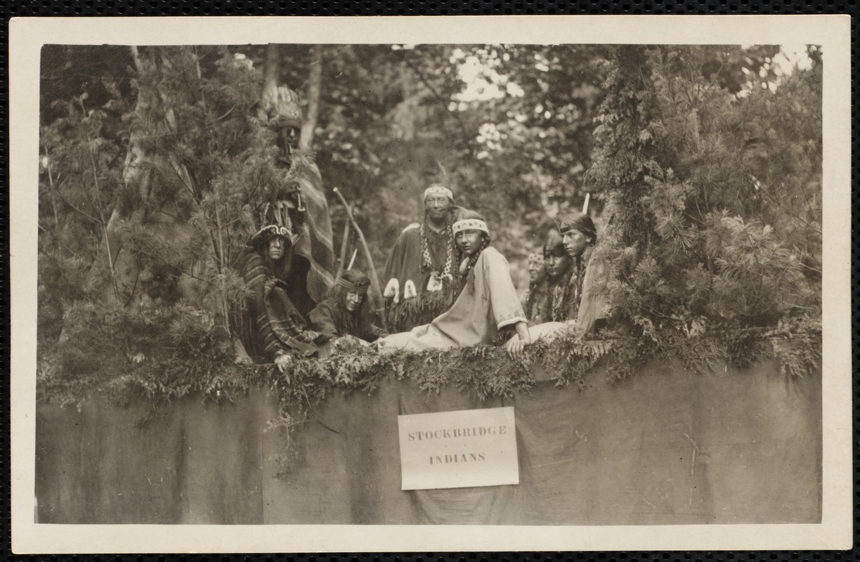 1921 4th of July Parade Stockbridge Indians float Digital Commonwealth