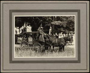 1924 West Stockbridge 4th of July  Parade: old Lee - Lenox stage-coach