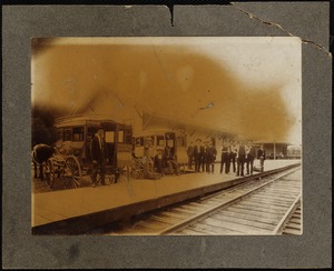Photograph of Lenox station about 1900