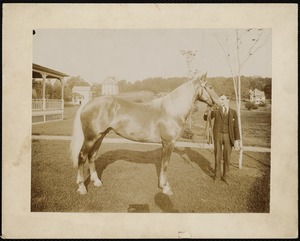 Charles M. Sears with horse