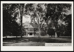Sunnyridge, residence of Geo. W. Folsom, Lenox, Mass.
