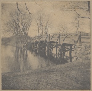 Concord, North Bridge, where the battle was fought, April 19, 1775