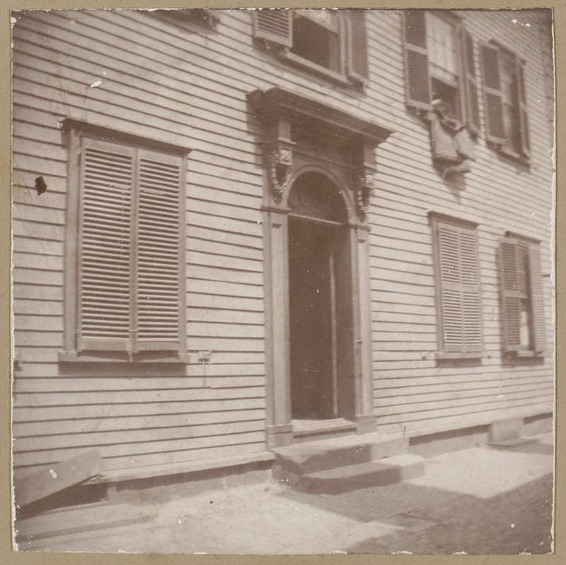 Boston, old doorway by Simeon Skilling, North Bennett St.