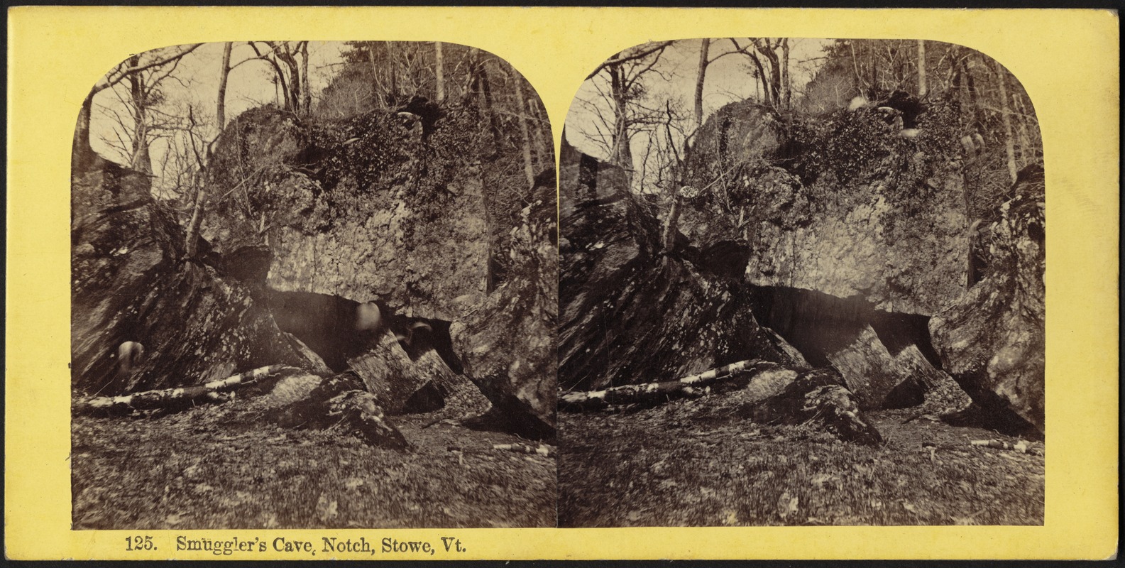 Smuggler's Cave, Notch, Stowe, Vt.